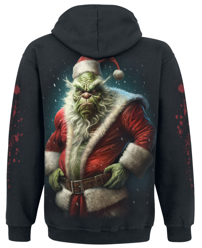 Sweat-shirt à capuche  de Spiral - Bah Humbug - S à 4XL - pour Homme - noir - Spiral - View 2