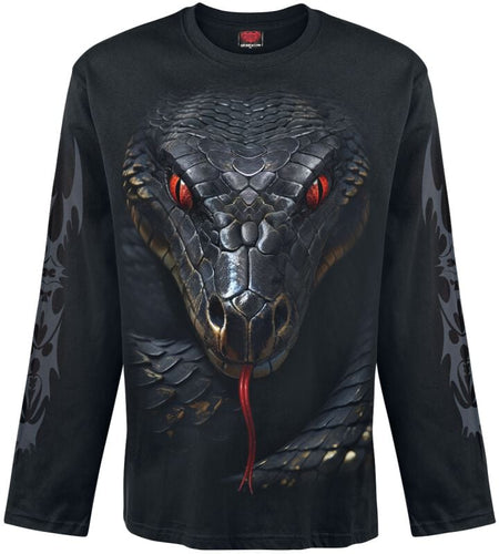 T-shirt manches longues  de Spiral - Basilisk - M à XXL - pour Homme - noir - Spiral