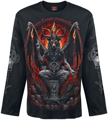 T-shirt manches longues  de Spiral - Baphomet - M à XXL - pour Homme - noir - Spiral