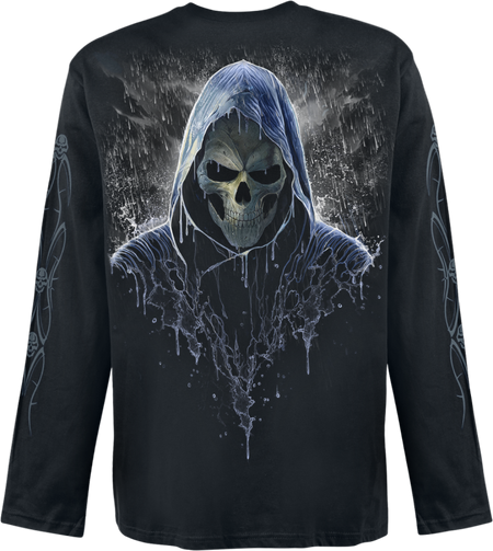 T-shirt manches longues  de Spiral - Reaping in the rain - M à XXL - pour Homme - noir - Spiral - View 2