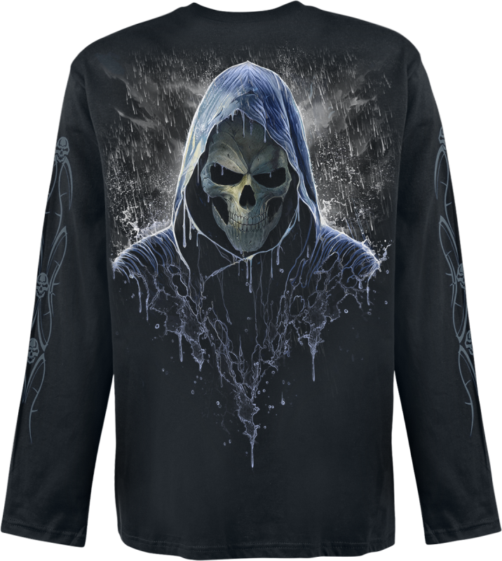 T-shirt manches longues  de Spiral - Reaping in the rain - M à XXL - pour Homme - noir - Spiral - View 2