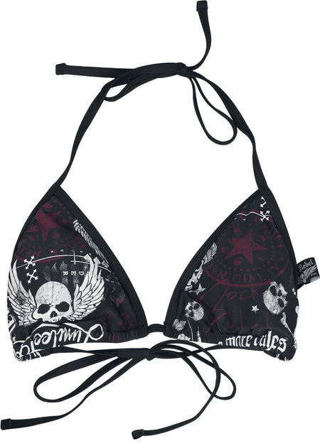 Haut de bikini  de Rock Rebel by EMP - S à XXL - pour Femme - noir - Rock Rebel by EMP