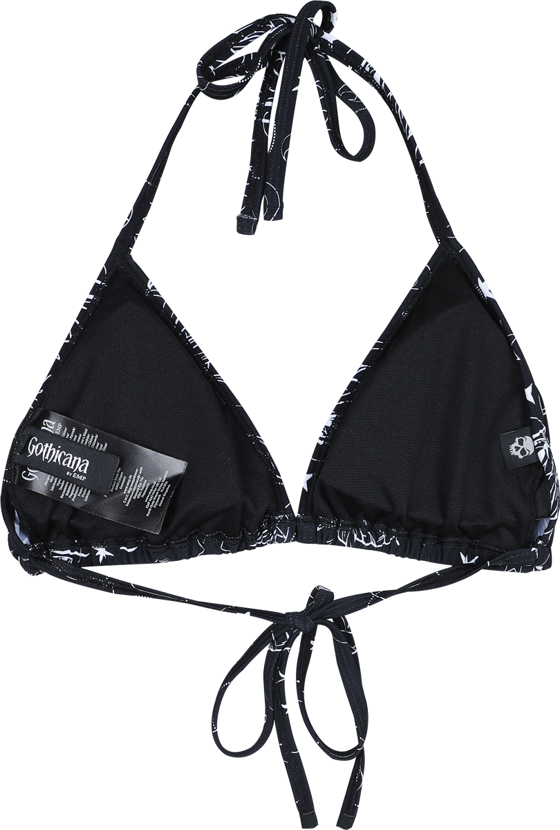 Haut de bikini Gothic de Gothicana by EMP - S à XXL - pour Femme - noir - Gothicana by EMP - View 2