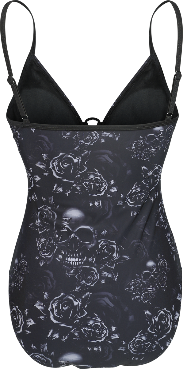 Maillots de bain  de Black Premium by EMP - Maillot de Bain avec Roses et Dentelle - S à XL - pour Femme - noir - Black Premium by EMP - View 2
