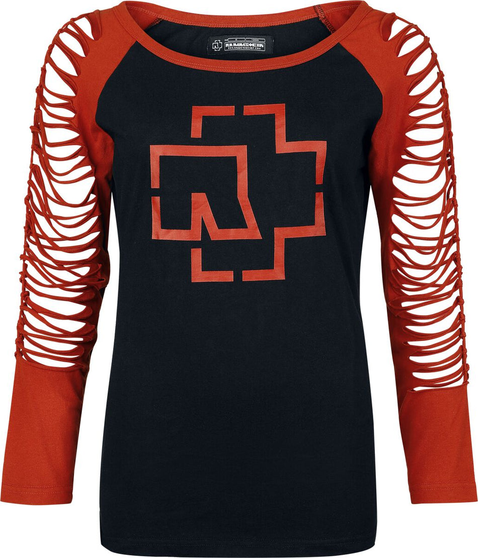 T-shirt manches longues  de Rammstein - Rotes Licht - S à 3XL - pour Femme - noir/rouge - Rammstein