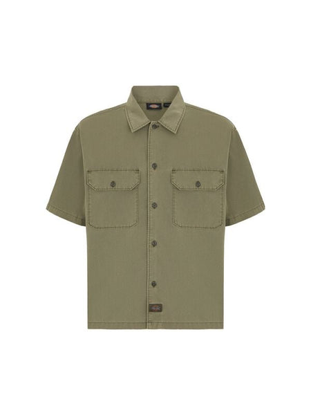 Chemise manches courtes  de Dickies - UNIONVILLE GD WORK SHIRT - S à M - pour Homme - olive - Dickies