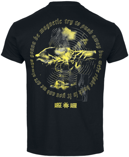 T-Shirt Manches courtes  de Wage War - Magnetic - S à 4XL - pour Homme - noir - Wage War - View 2