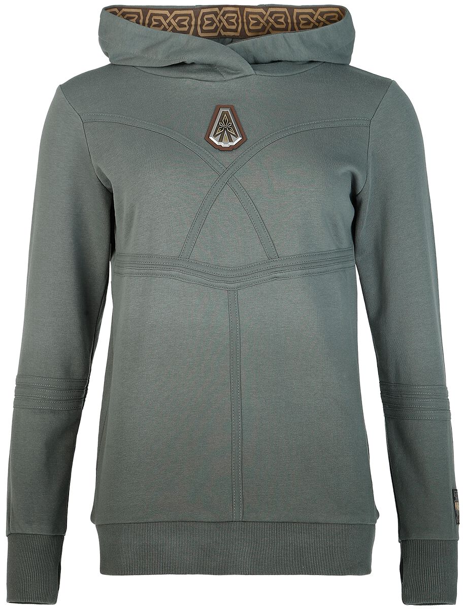 Sweat-shirt à capuche  de Le Seigneur Des Anneaux - Khazad-Dûm - S à XXL - pour Femme - gris bleu - Le Seigneur Des Anneaux