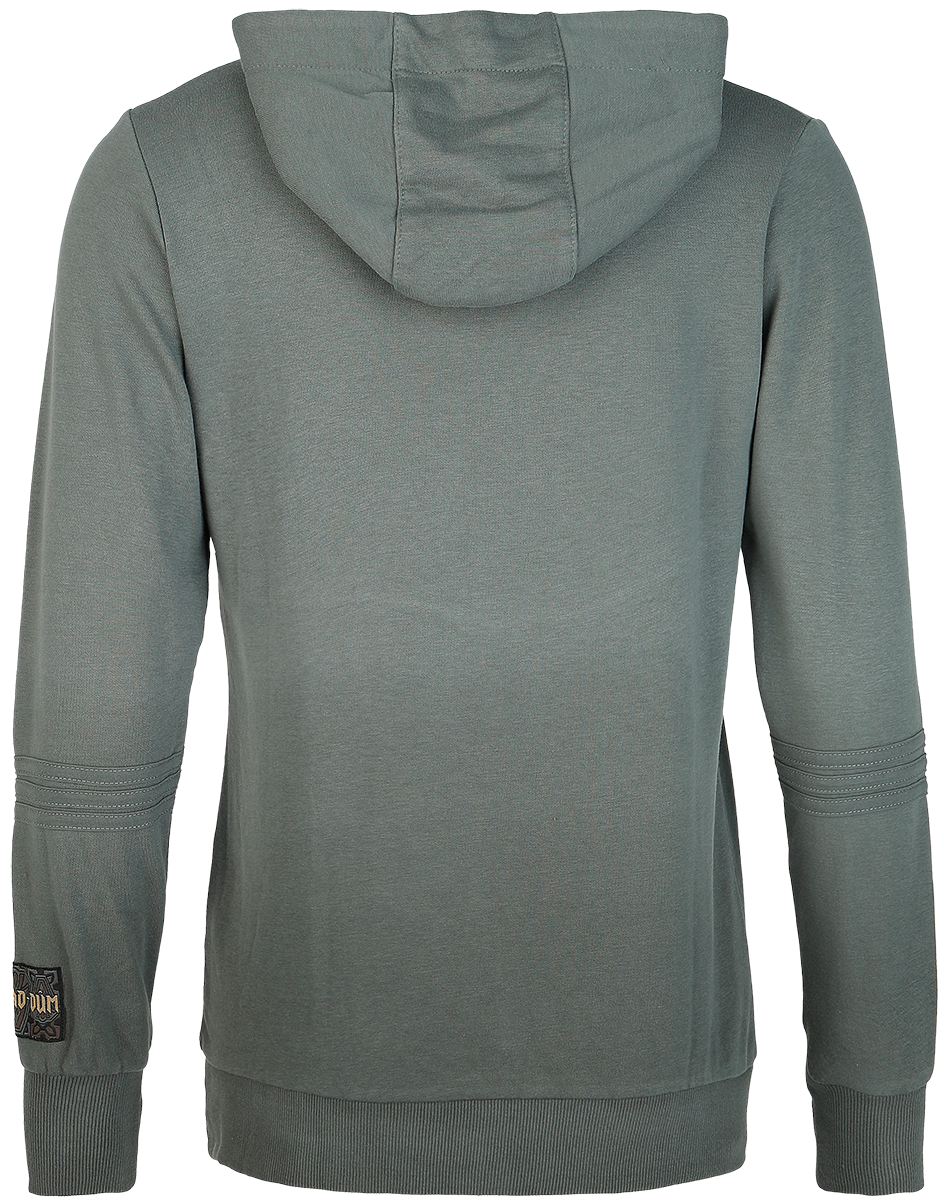 Sweat-shirt à capuche  de Le Seigneur Des Anneaux - Khazad-Dûm - S à XXL - pour Femme - gris bleu - Le Seigneur Des Anneaux - View 2