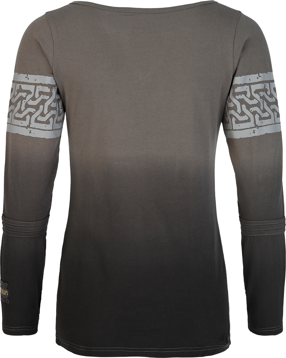 T-shirt manches longues  de Le Seigneur Des Anneaux - Khazad-Dûm - M à XXL - pour Femme - gris - Le Seigneur Des Anneaux - View 2