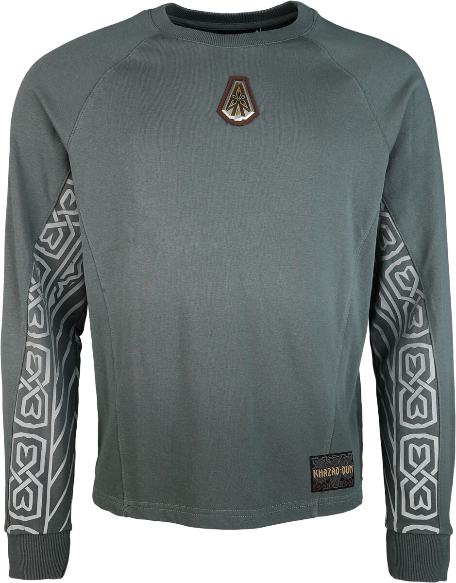 Sweat-shirt  de Le Seigneur Des Anneaux - Khazad-Dûm - S à XXL - pour Homme - gris bleu - Le Seigneur Des Anneaux