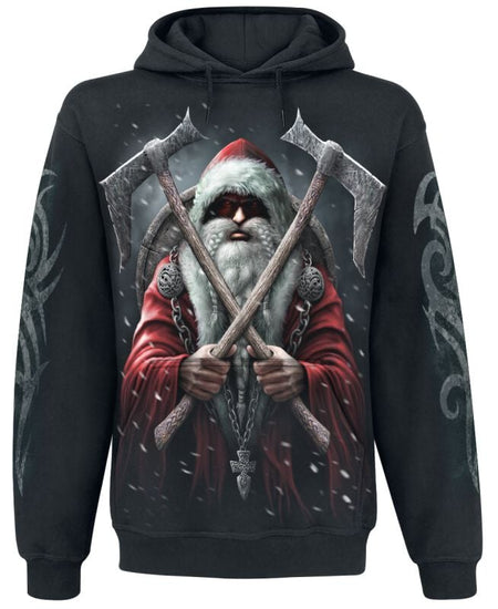 Sweat-shirt à capuche  de Spiral - Sleigher - Sweat à capuche - S à M - pour Homme - noir - Spiral