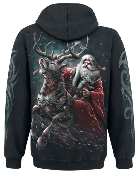 Sweat-shirt à capuche  de Spiral - Sleigher - Sweat à capuche - S à M - pour Homme - noir - Spiral - View 2