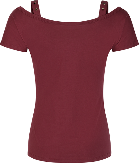 T-Shirt Manches courtes  de Harry Potter - DA Grunge Collection - Sign Up For the DA - S à XXL - pour Femme - rouge foncé - Harry Potter - View 2