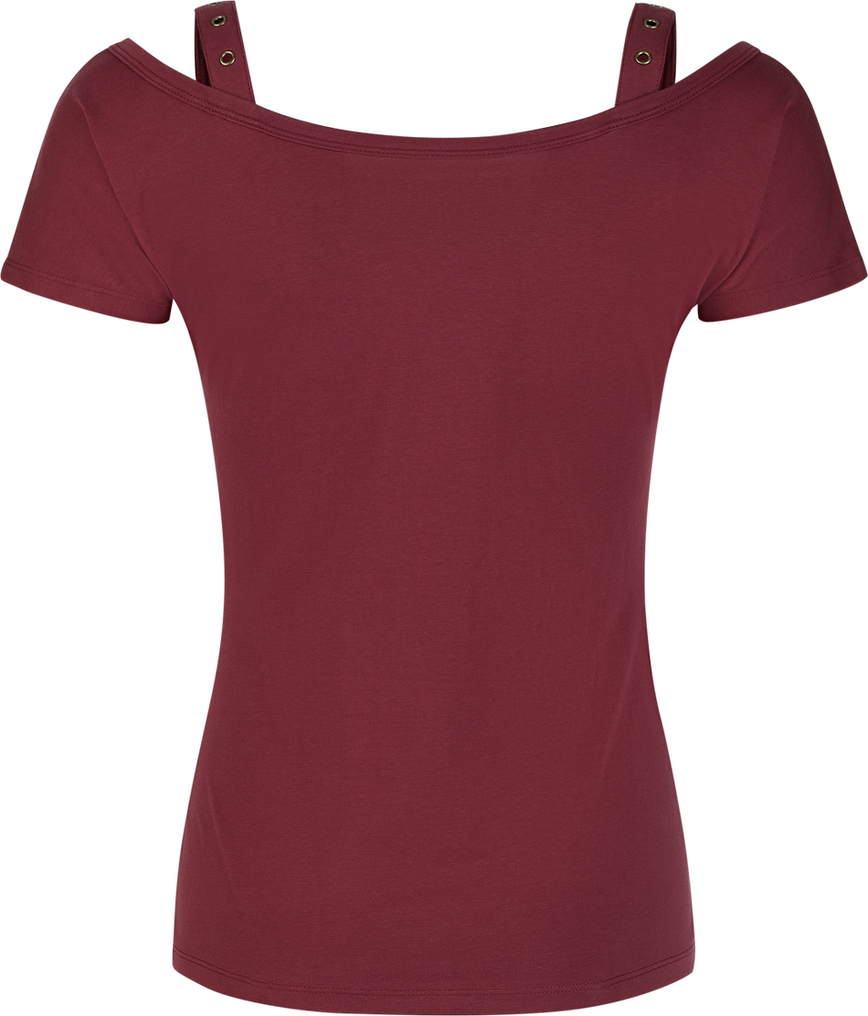 T-Shirt Manches courtes  de Harry Potter - DA Grunge Collection - Sign Up For the DA - S à XXL - pour Femme - rouge foncé - Harry Potter - View 2