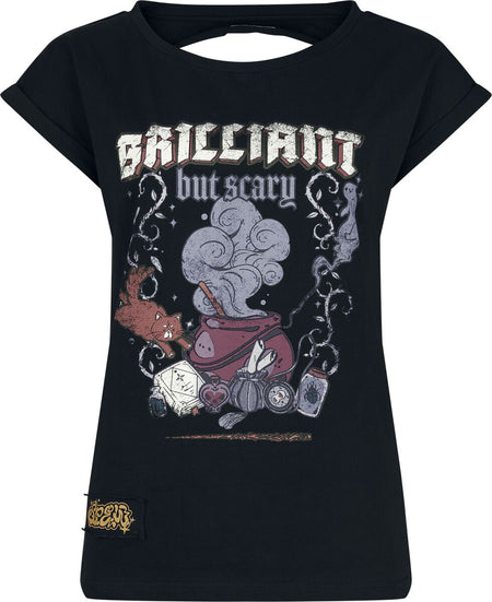 T-Shirt Manches courtes  de Harry Potter - Collection DA Grunge - Brillant but Scary - S à XXL - pour Femme - noir - Harry Potter