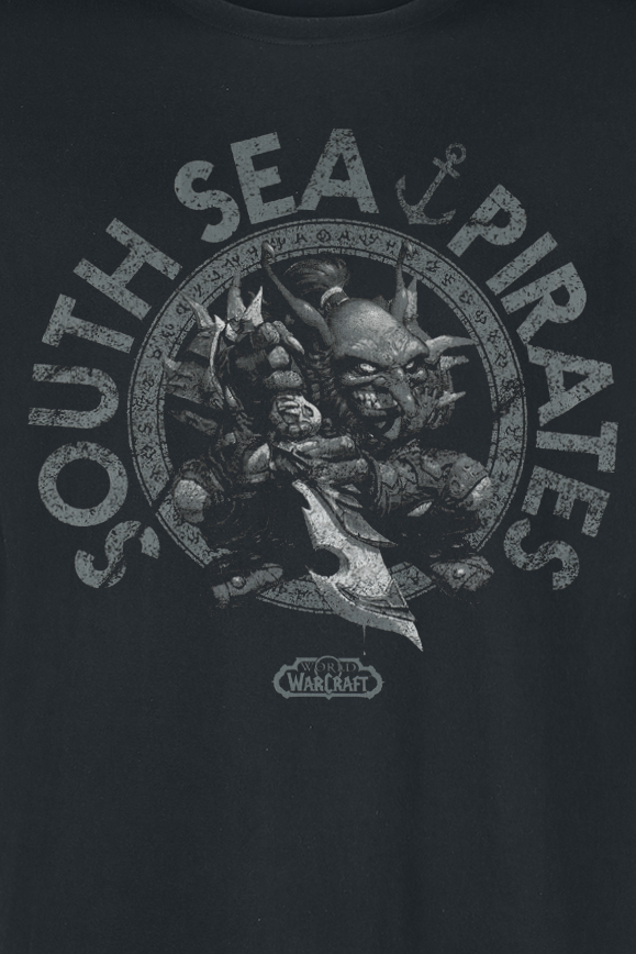 T-Shirt Manches courtes Gaming de World Of Warcraft - South Sea Pirates - S à XXL - pour Homme - noir - World Of Warcraft - View 2