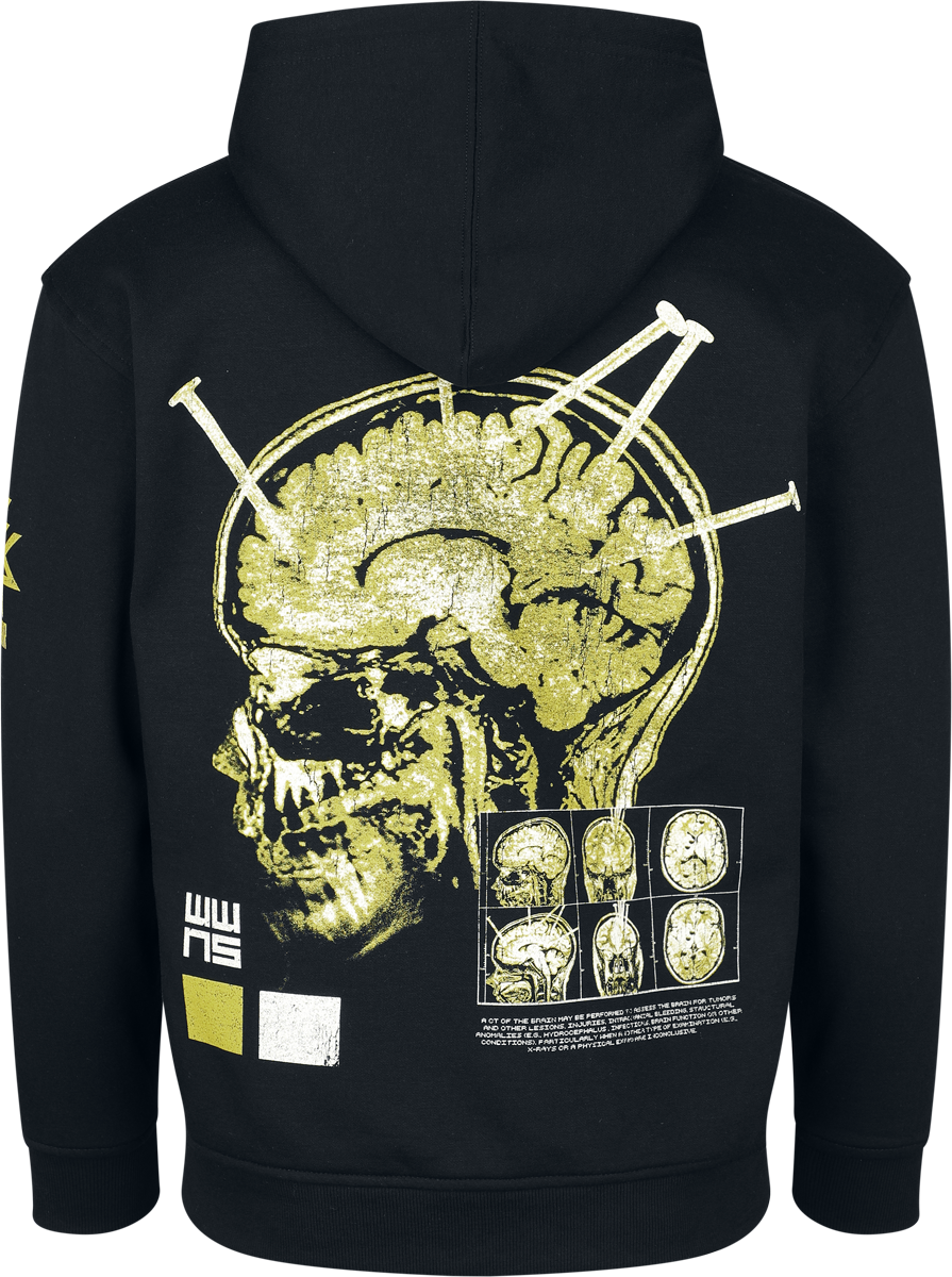 Sweat-shirt zippé à capuche  de Wage War - XRayNail5 - S à XXL - pour Homme - noir - Wage War - View 2