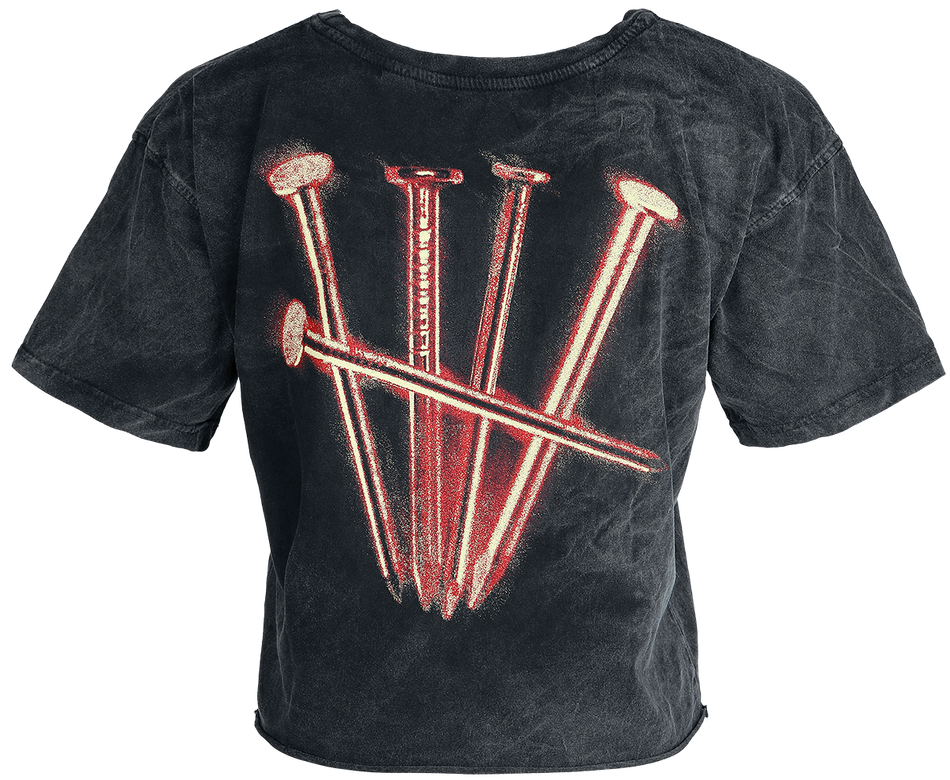 T-Shirt Manches courtes  de Wage War - Nail5 - S à XXL - pour Femme - anthracite - Wage War - View 2