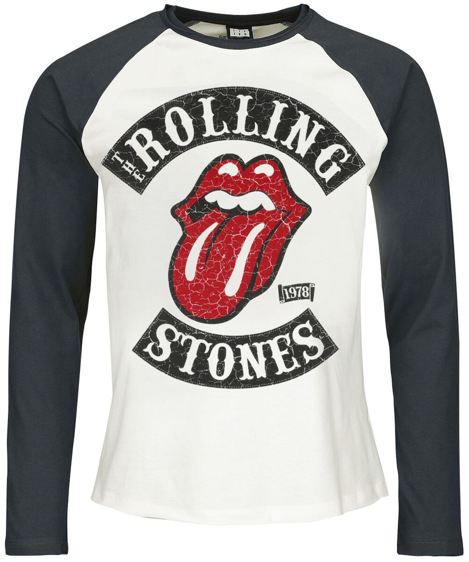 T-shirt manches longues  de The Rolling Stones - Amplified Collection - 1978 Tour - S à 3XL - pour Homme - multicolore - The Rolling Stones