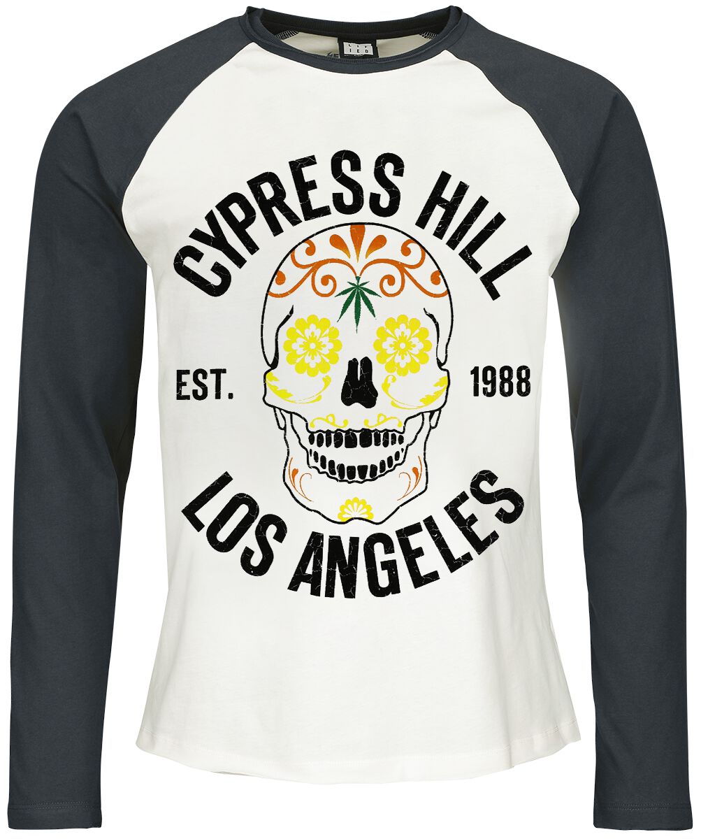 T-shirt manches longues  de Cypress Hill - Amplified Collection - Floral Skull - S à 3XL - pour Homme - multicolore - cypress hill