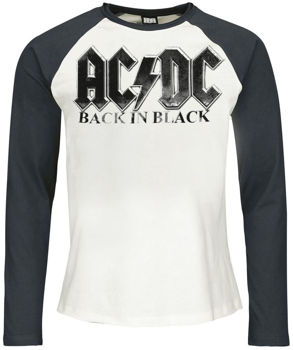 T-shirt manches longues  de AC/DC - Amplified Collection - Back In Black - S à 3XL - pour Homme - multicolore - AC/DC