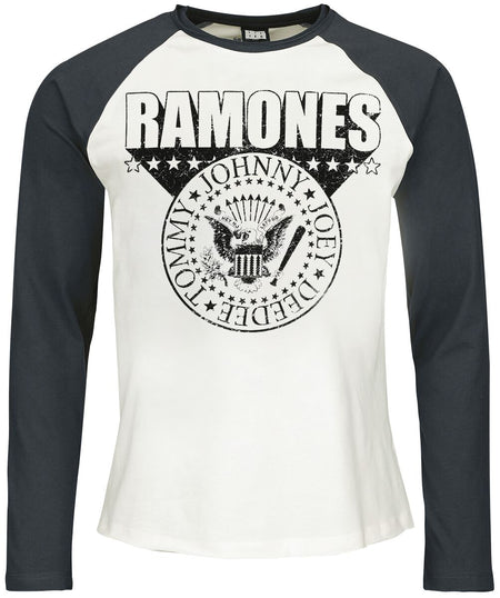 T-shirt manches longues  de Ramones - Amplified Collection - 3D Crest - S à 3XL - pour Homme - multicolore - Ramones
