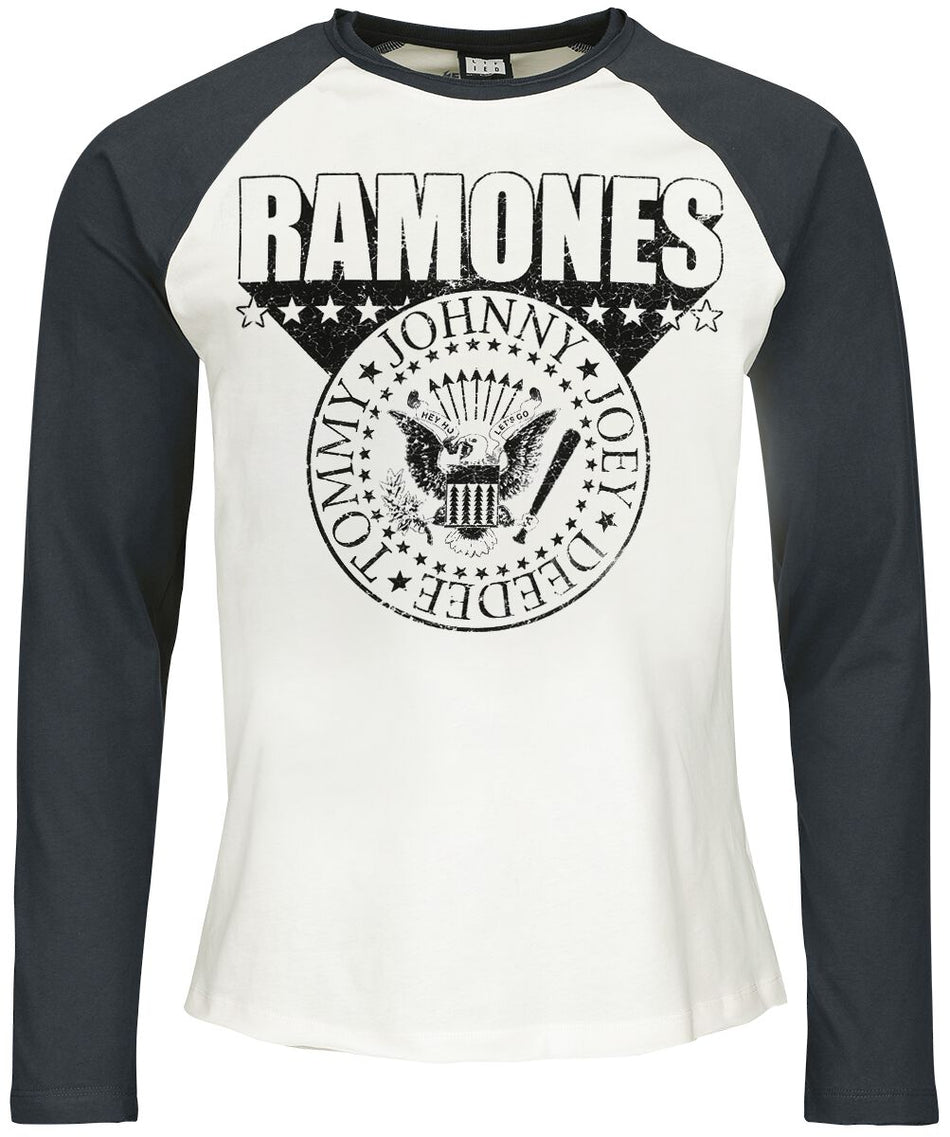 T-shirt manches longues  de Ramones - Amplified Collection - 3D Crest - S à 3XL - pour Homme - multicolore - Ramones
