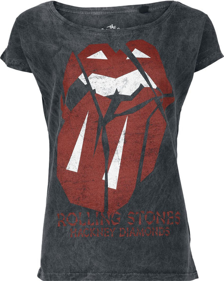 T-Shirt Manches courtes  de The Rolling Stones - Hackney diamonds - S à 4XL - pour Femme - anthracite - The Rolling Stones