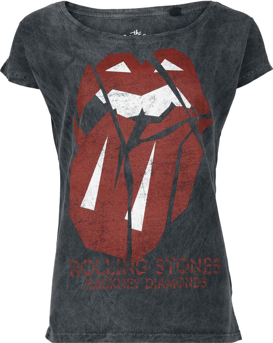 T-Shirt Manches courtes  de The Rolling Stones - Hackney diamonds - S à 3XL - pour Femme - anthracite - The Rolling Stones