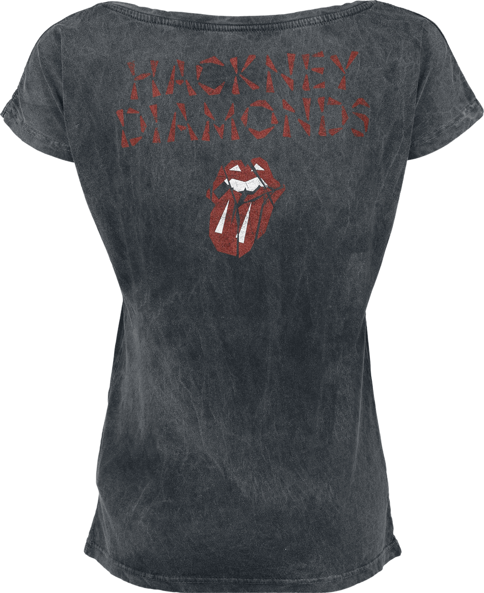 T-Shirt Manches courtes  de The Rolling Stones - Hackney diamonds - S à 4XL - pour Femme - anthracite - The Rolling Stones - View 2