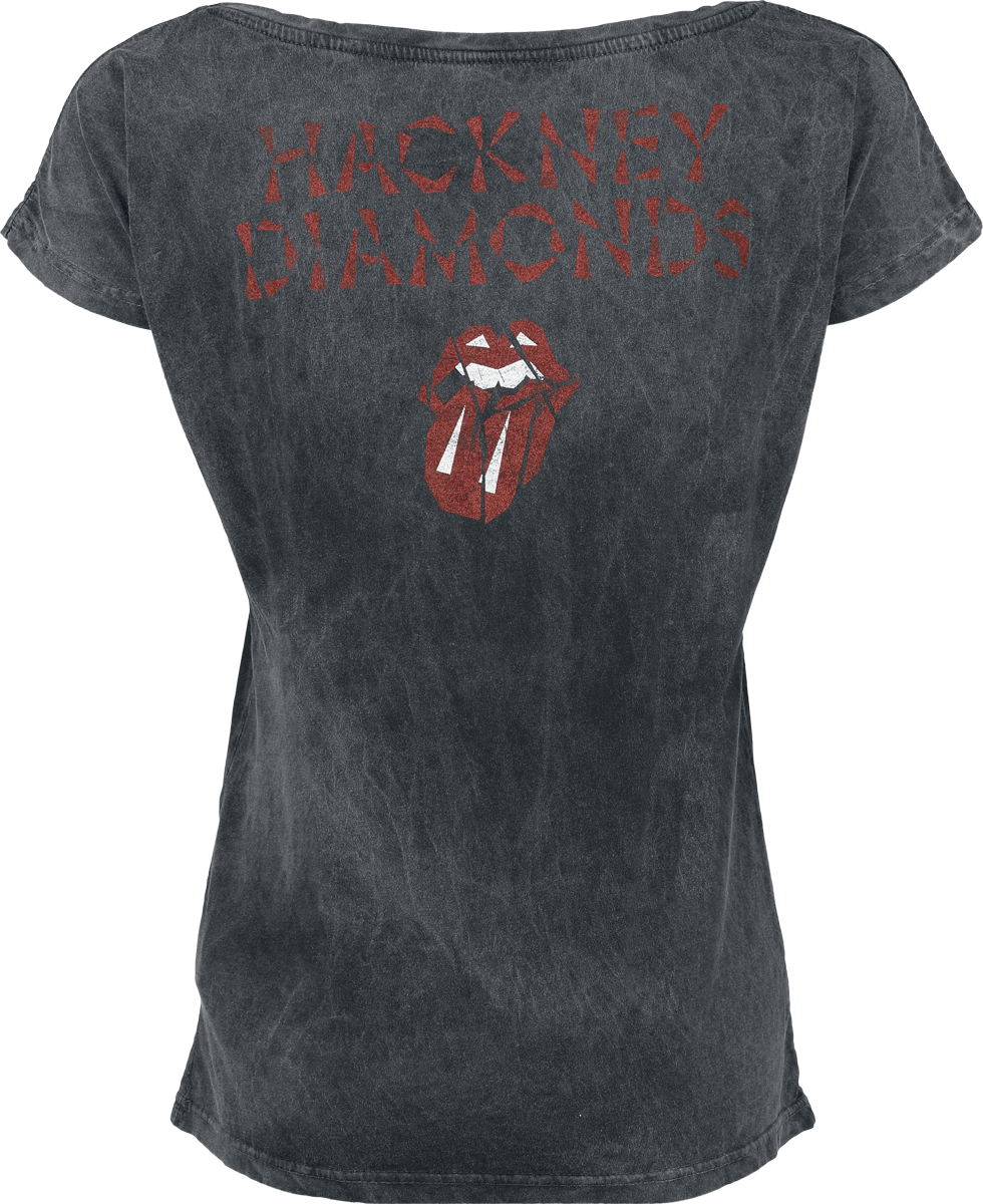 T-Shirt Manches courtes  de The Rolling Stones - Hackney diamonds - S à 3XL - pour Femme - anthracite - The Rolling Stones - View 2