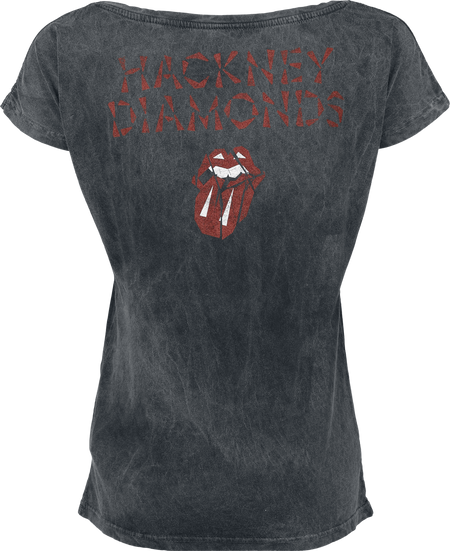 T-Shirt Manches courtes  de The Rolling Stones - Hackney diamonds - S à 3XL - pour Femme - anthracite - The Rolling Stones - View 2
