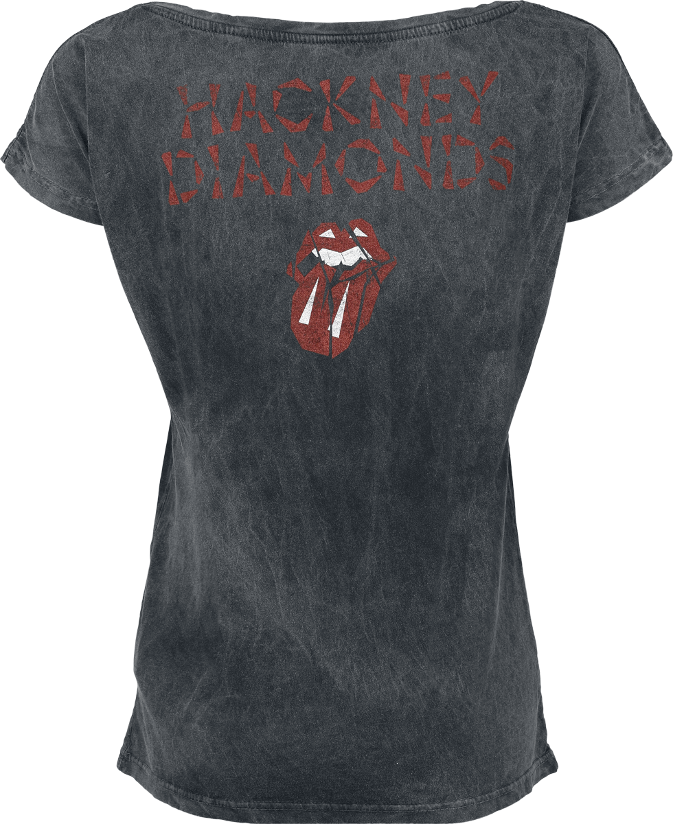T-Shirt Manches courtes  de The Rolling Stones - Hackney diamonds - S à 3XL - pour Femme - anthracite - The Rolling Stones - View 2
