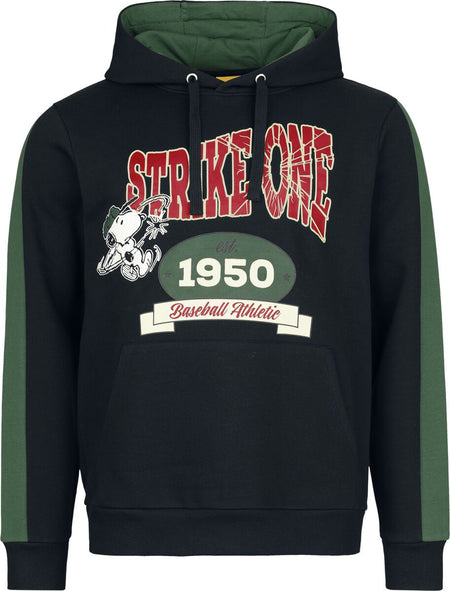 Sweat-shirt à capuche  de Snoopy - Strike One - S à XXL - pour Homme - noir - Snoopy