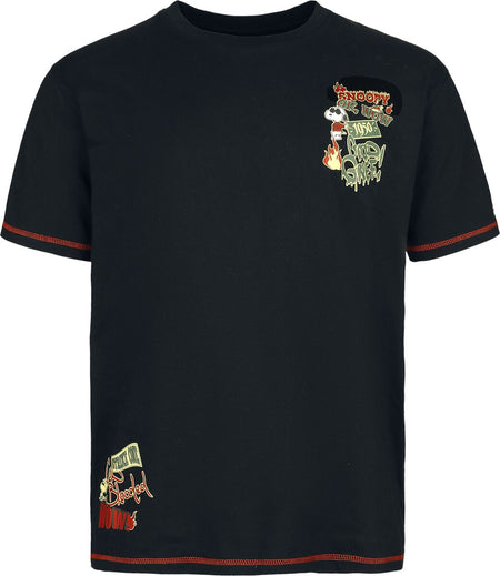 T-Shirt Manches courtes  de Snoopy - Cool Blooded - S à XXL - pour Homme - noir - Snoopy