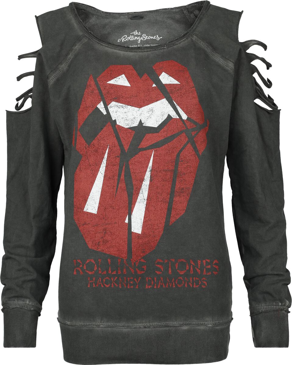 Sweat-shirt  de The Rolling Stones - Hackney diamonds - S à XXL - pour Femme - anthracite - The Rolling Stones