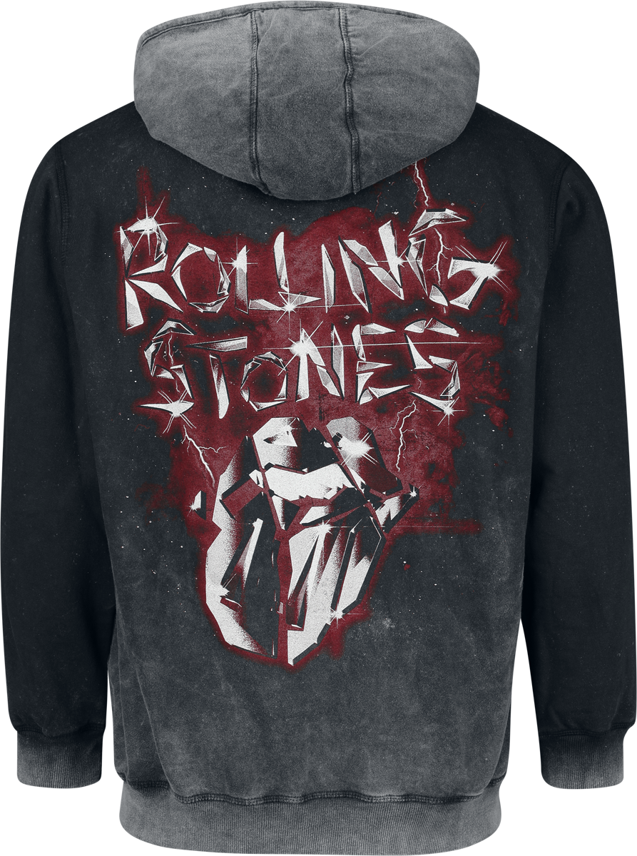 Sweat-shirt zippé à capuche  de The Rolling Stones - Smoke - S à XXL - pour Homme - anthracite - The Rolling Stones - View 2