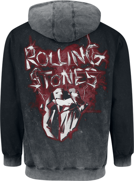 Sweat-shirt zippé à capuche  de The Rolling Stones - Smoke - S à XXL - pour Homme - anthracite - The Rolling Stones - View 2
