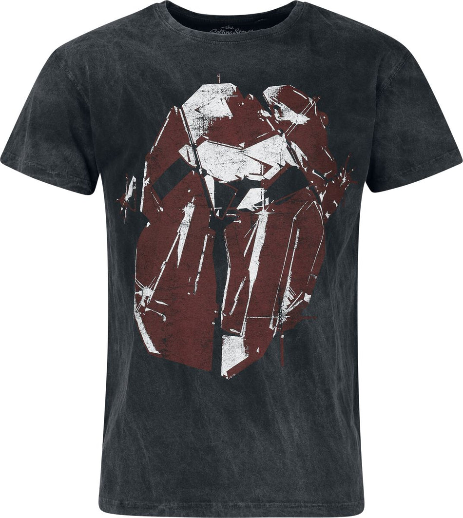 T-Shirt Manches courtes  de The Rolling Stones - Hackney Diamonds Tongue - S à 4XL - pour Homme - anthracite - The Rolling Stones