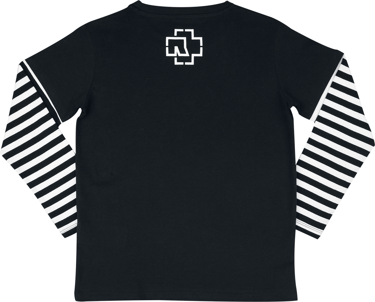 T-shirt manches longues  de Rammstein - Ahoi - 110/116 à 158/164 - pour Unisexe - noir/blanc - Rammstein - View 2