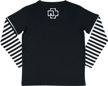 T-shirt manches longues  de Rammstein - Ahoi - 110/116 à 158/164 - pour Unisexe - noir/blanc - Rammstein - View 2