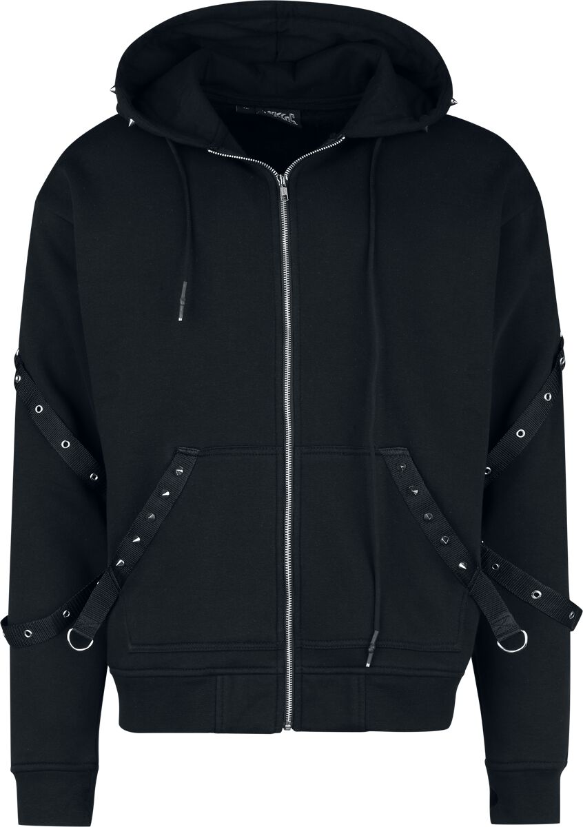 Sweat-shirt zippé à capuche Gothic de Heartless - Cosmo Hood - S à 4XL - pour Homme - noir - Heartless