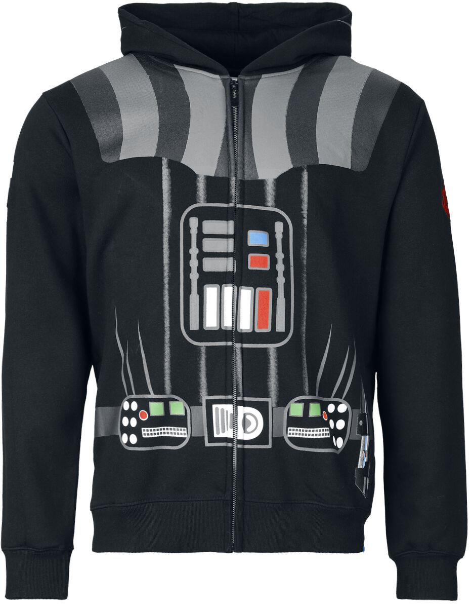 Sweat-shirt zippé à capuche Disney de Star Wars - Dark Vador - M à XXL - pour Homme - noir - Star Wars