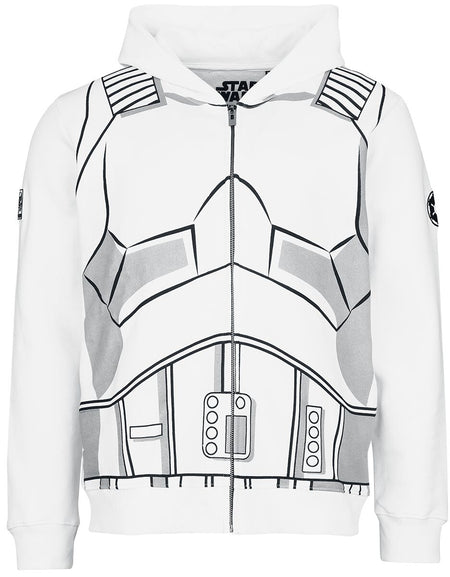 Sweat-shirt zippé à capuche Disney de Star Wars - Stormtrooper - M à XXL - pour Homme - multicolore - Star Wars