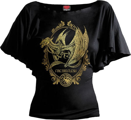 T-Shirt Manches courtes  de Game Of Thrones - House of the Dragon - 2 - Filigree - S à XL - pour Femme - noir - Game Of Thrones