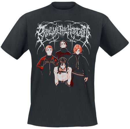 T-Shirt Manches courtes  de Bring Me The Horizon - No Love Like Your Own Anime Group - S à XXL - pour Homme - noir - Bring Me The Horizon