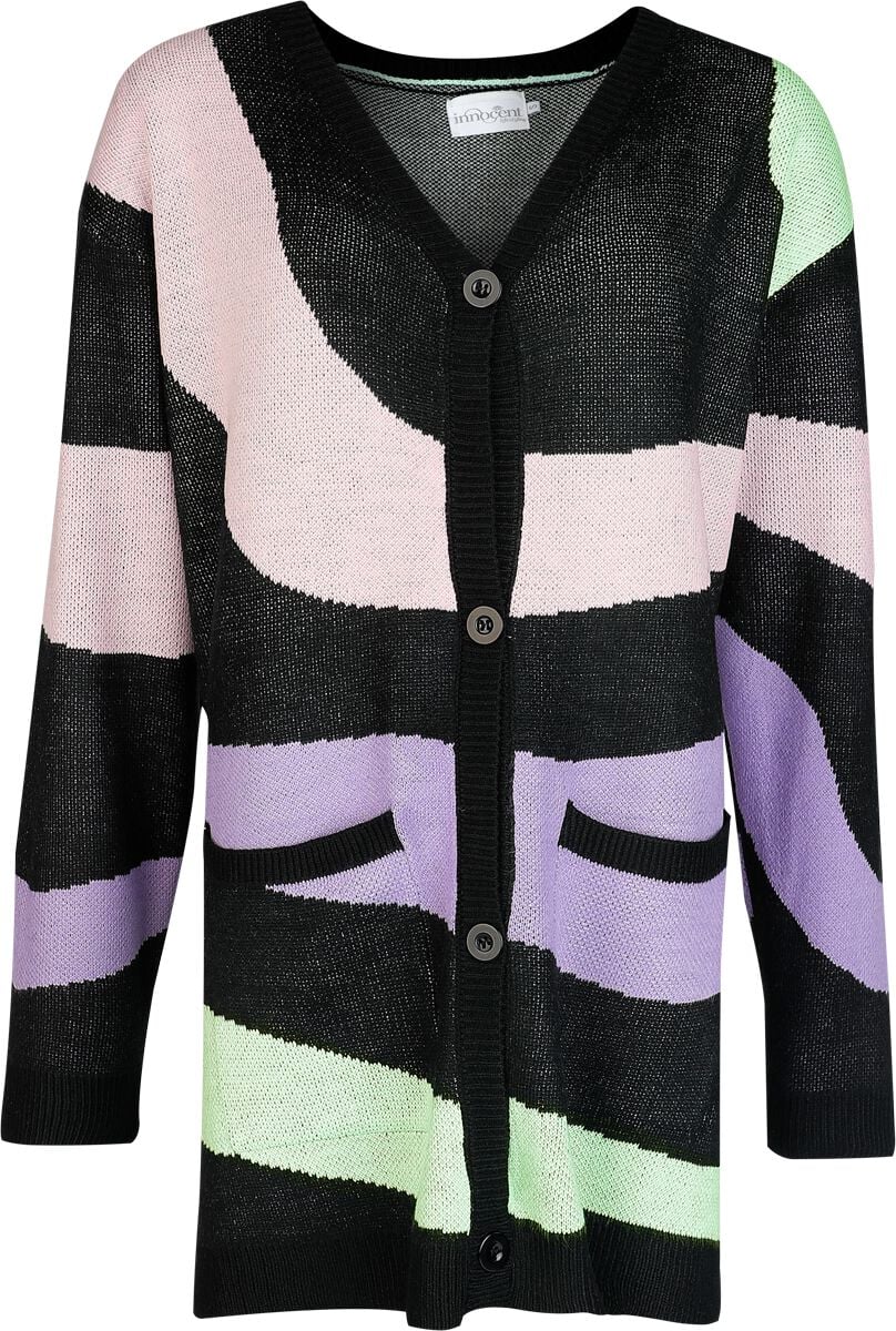 Gilets & Ponchos Gothic de Innocent - Tidal Cardigan - XS à XL - pour Femme - noir/multicolore - innocent