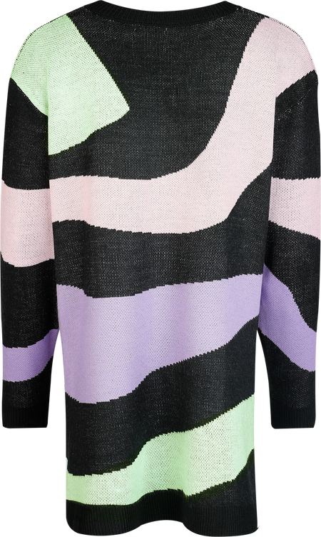 Gilets & Ponchos Gothic de Innocent - Tidal Cardigan - XS à XXL - pour Femme - noir/multicolore - innocent - View 2