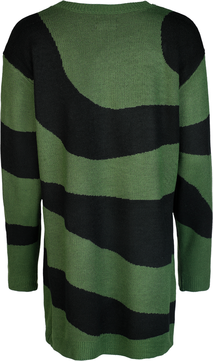 Gilets & Ponchos Gothic de Innocent - Tidal Cardigan - XS à XXL - pour Femme - noir/vert - innocent - View 2